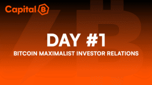 Day #1 – Capital B – Bitcoin Maximalist Investor Relations