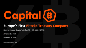 Capital B – Paris Investor Week