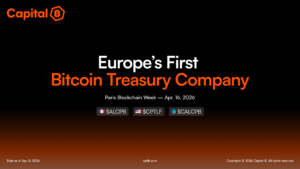 Paris Blockchain Week 2026 — Capital B Keynote — Slides